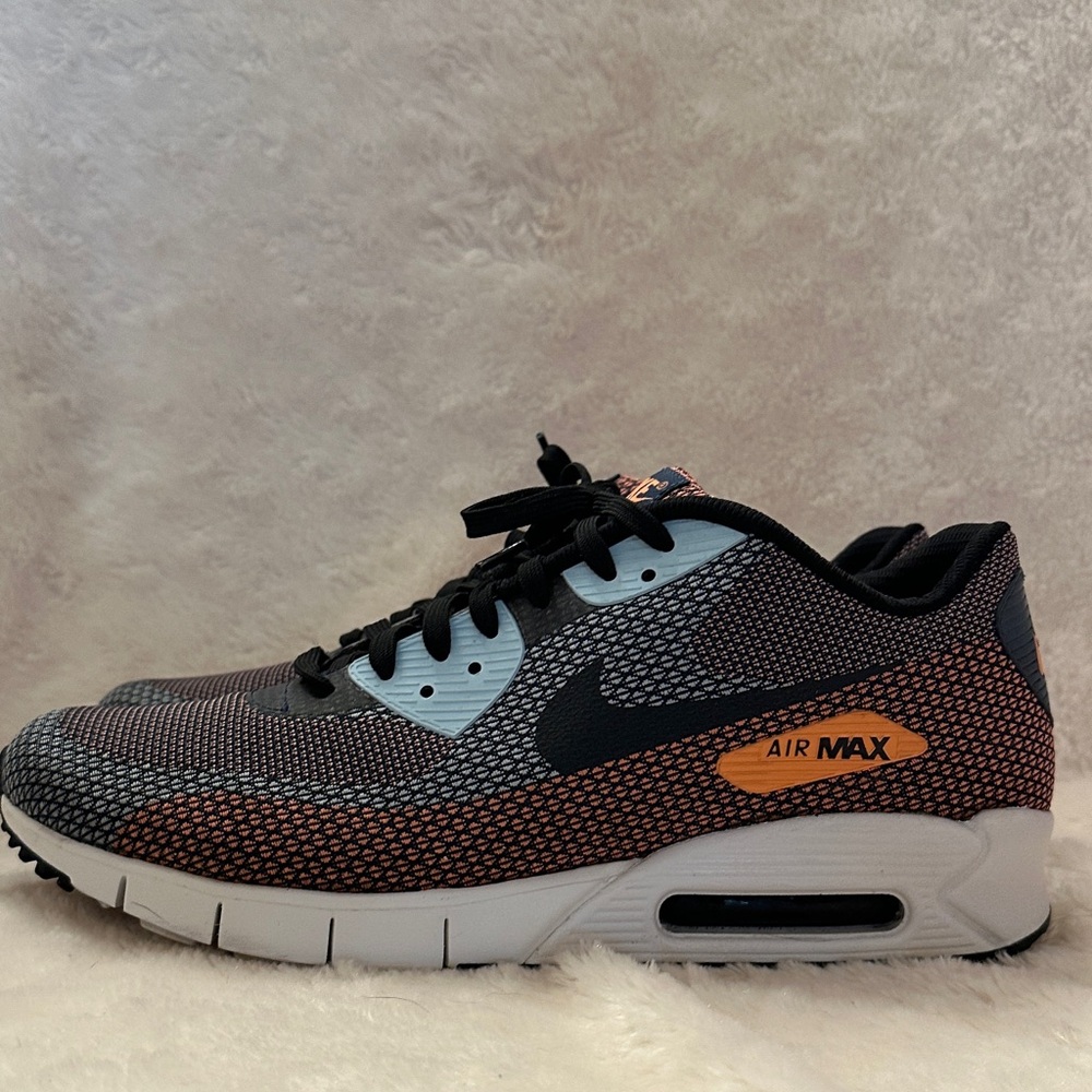 Nike Air Max Men's Black and Orange Sneakers